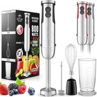 Zulay 4-in-1 Hand Blender Set - Immersion, Whisk, Frother, 800 Watts, 12 Speed