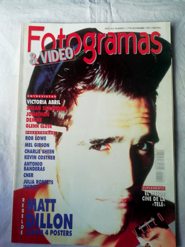 Frames & Video #1779 NOVEMBER 1991 - VICTORY APRIL - JULIA ROBERTS-CHER-ROBLOWE - Picture 7 of 7