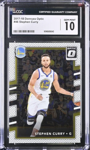 2017-18 Panini Donruss Optic - #46 Stephen Curry CSG/CGC 10 Gem Mint