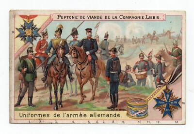 Chromo LIEBIG . Military . German Army Uniforms