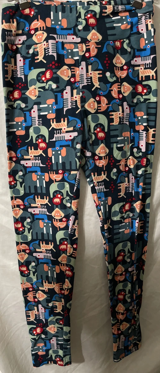 Lularoe Legging OS Forest Zoo Animals eBay
