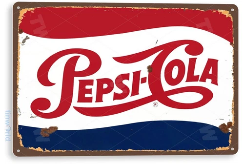 TIN SIGN Pepsi Cola Retro Metal Décor Wall Art Soda Store Shop A563