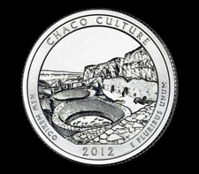 2012 P Chaco Culture NP Quarters New Mexico "Brilliant Uncirculated" ATB
