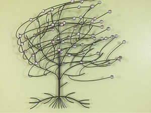 jewelled tree wall art