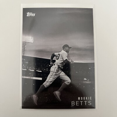 2018 Topps On Demand Mookie Betts #8 Black & White PR=/1666 Red Sox