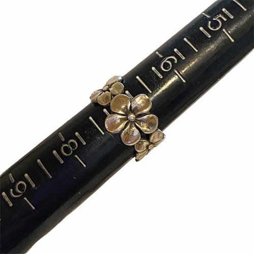 Women’s 925 Sterling Silver HAWAIIAN PLUMERIA Flower Band Ring Sz 7 - Picture 7 of 7