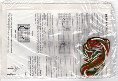 1983 NOS Creative Circle Couned Cross Stitch on Waste Canvas Kit 1628 "Monogram" - Picture 3 of 5