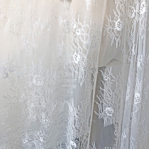 Sale Chantilly Wedding Costume Lace Fabric Girl Dress Veiling Blossom Tulle 1 PC - Picture 6 of 7