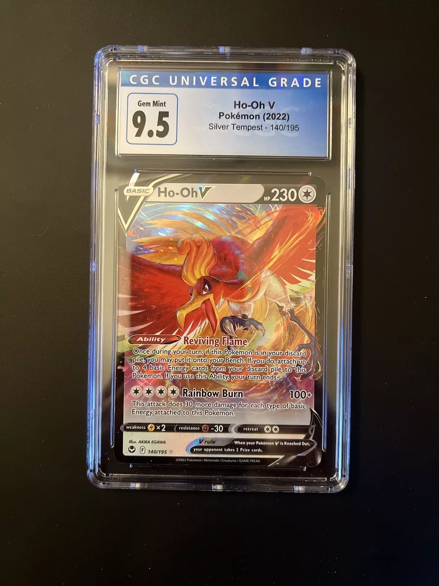 PSA 10 Ho-Oh V #140 Silver Tempest Full Art Pokemon Card GEM MINT 2022