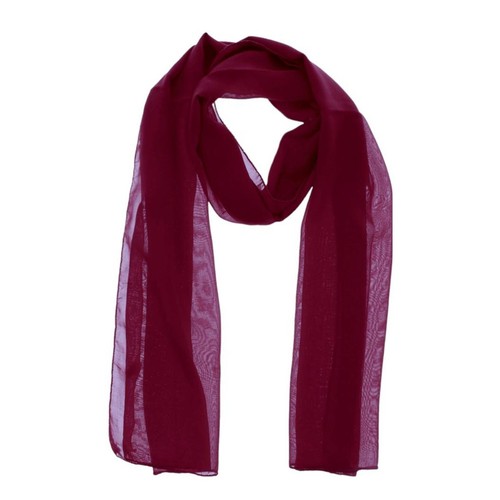 Écharpe En Mousseline Pour Femme - 150x45 Cm - Polyester Doux - Multi-usage : Hijab, Foulard, Headwrap