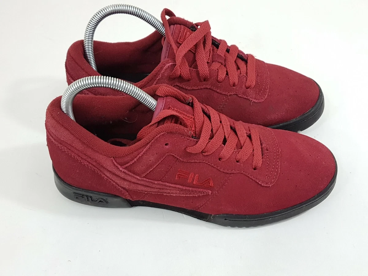 Burgundy and on sale gold filas