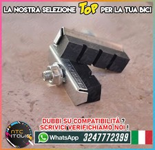 Coppia Pattini Gomma+Zinco Bicicletta City Corsa OLANDA Graziella BMX,Balilla...