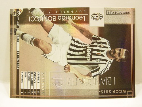 Panini WCCF 2015-16 SOC Leonardo Bonucci 1987 Italy No.19 Juventus FC STARS CLUB - Picture 3 of 6