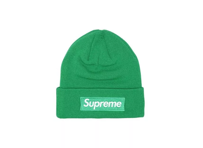 Supreme New Era Box Logo Beanie Green