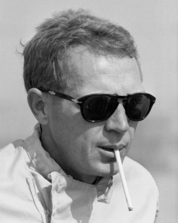 did steve mcqueen smoke cigarettes Steve McQueen King of Cool smoking cigarette in sunglasses 16x20 Fine Art  Photo