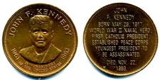 Shell's Presidential Coin Game Token - John F. Kennedy