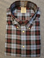Brooks Brothers Non Iron Regent Fit Long Sleeve Button Down Shirt Men's Sz L NEW