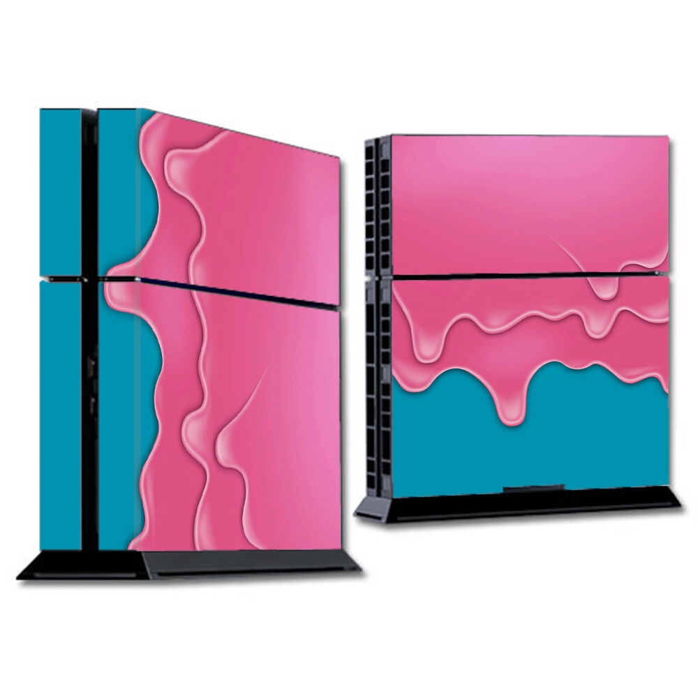 IT'S A SKIN Wrap Compatible with PS4 (R) Sony (R) PlayStation (R) Console - Decals Vinyl Stickers Overlay - Dripping Ice Cream Drips