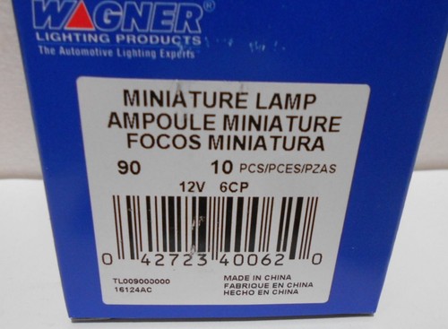 Lot / Box of 10 New Dome Light Bulb Wagner Lighting 90 - Picture 2 of 3
