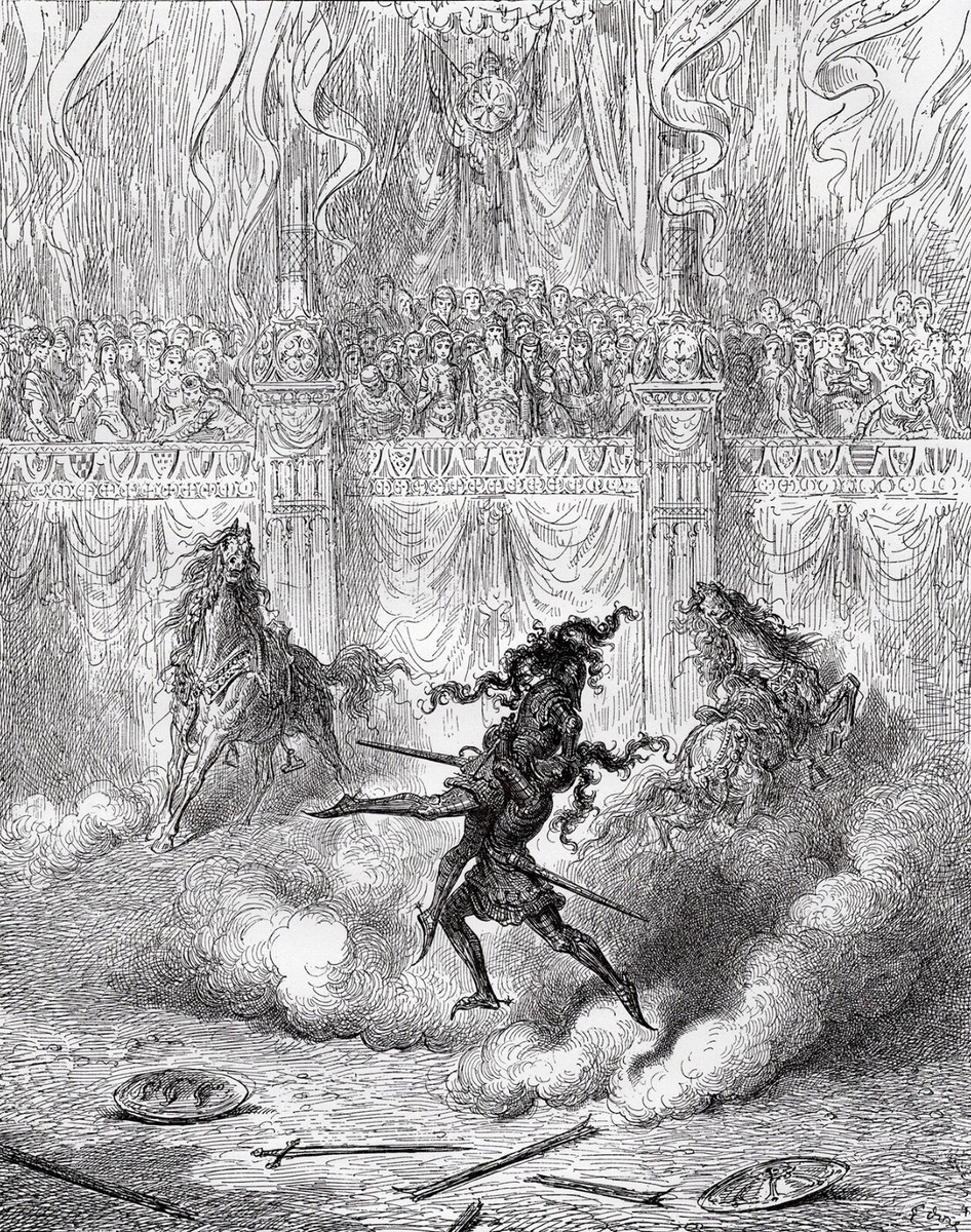 Great Gustave Dore 1800s Woodcut 