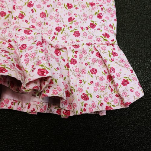 Copper Key Girls Size 4 Pink Rose Pattern Ruffled Denim Skorts - Picture 12 of 18