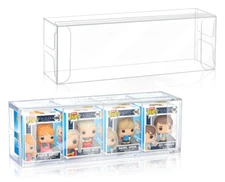 BITTY Pop 4 Figure Shelf Protectors for Funko 40mil thick UV & Scratch Resistant