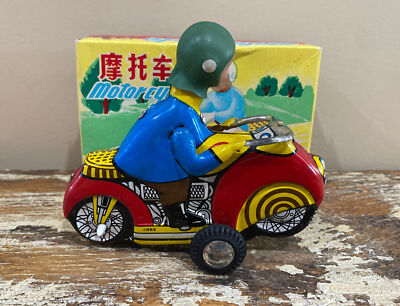 JOUET ANCIEN QUIRALU Moto Side Car Miniature Alu Rare EUR 130,00