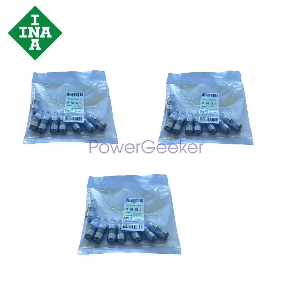INA VT0195 OEM 11337548690 Rocker Arm Valve Tappet ×24 for BMW 325i 328i X3 X5 — 第 2/4 张图片