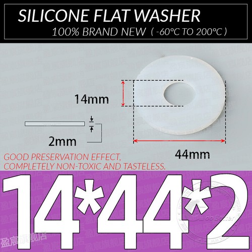 Flachdichtung Silikon Gummi-dichtung Schnurstärke 2MM Flach Dichtung Fittinge - Bild 100 von 117