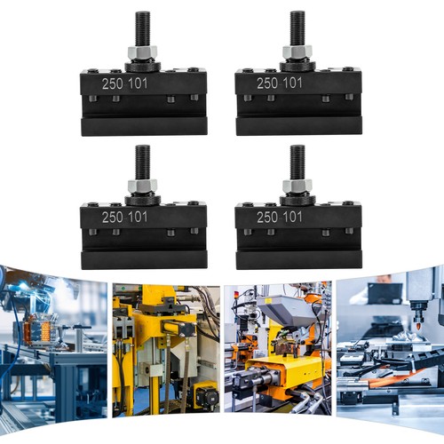 Juego de 4 soportes de giro y orientación 250-101 tornos CNC tornos de herramientas soporte de poste cambio rápido - Imagen 1 de 16