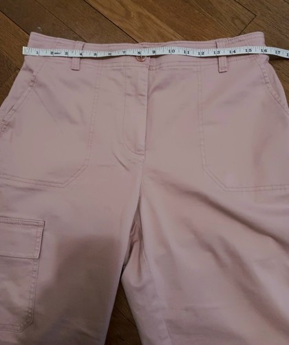 Talbots Damen Cargo Tasche Rouge Rosa Hose Stretch Taille Größe 10 - Bild 5 von 7