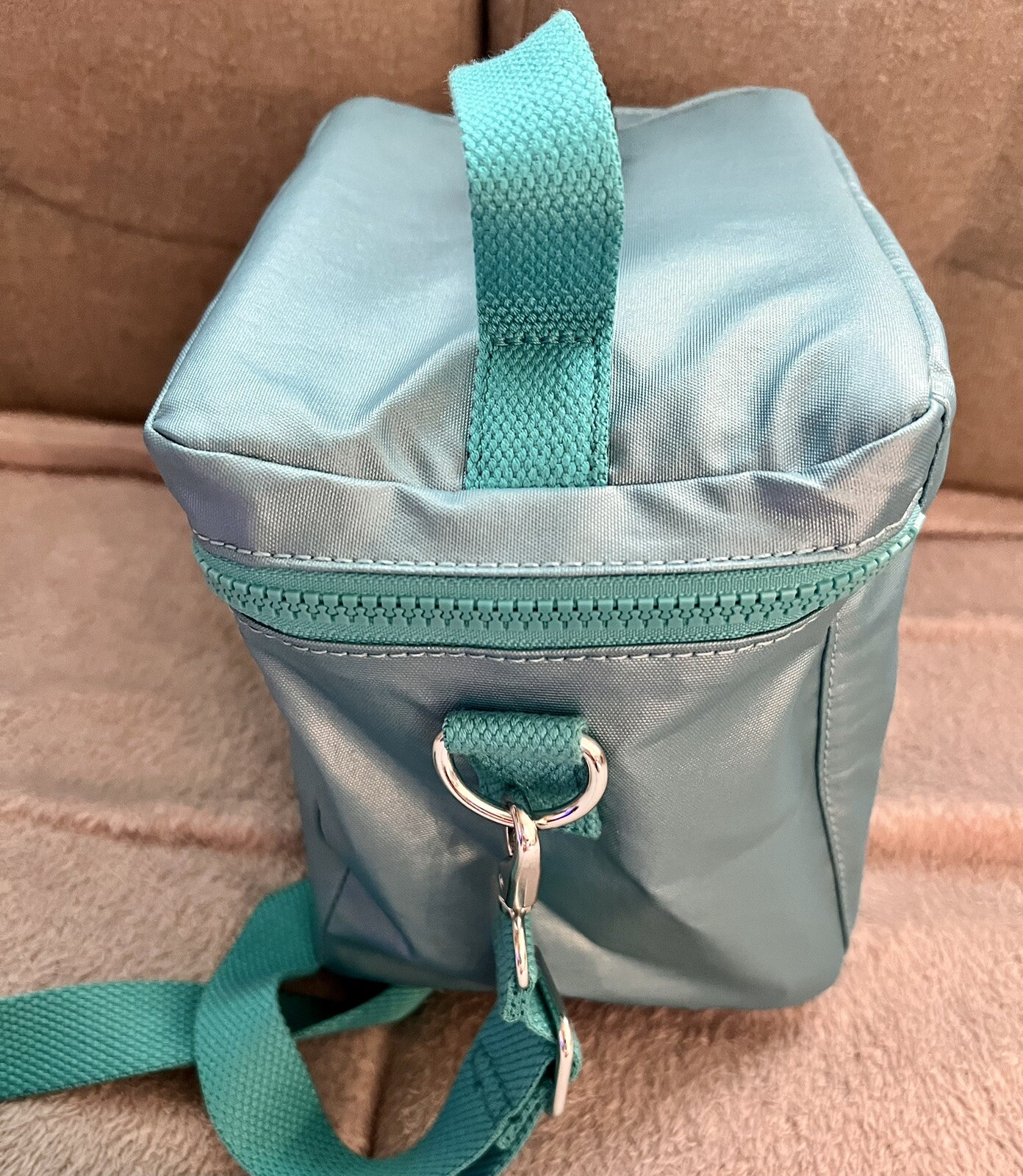 KIPLING Graham LUNCH BAG Insulated  Metallic Aqua NWT