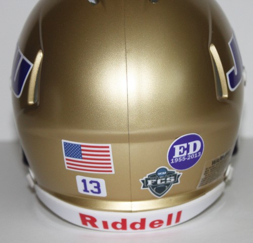 2013 JMU Dukes James Madison University Custom Riddell Mini Helmet vs Villanova - Picture 3 of 3