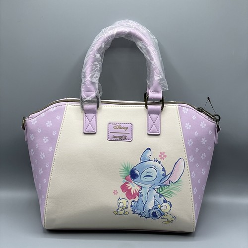 Ducklings Satchel Handbag Pink Purple 
