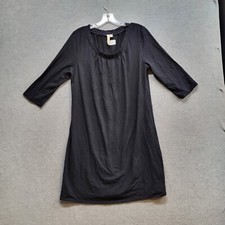 Pure Jill Women Dress Medium Black Shift 3/4 Sleeve Career