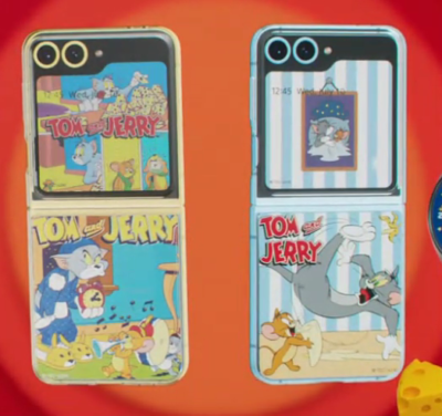 Samsung Galaxy Z Flip 6 5 compatible [TOM & JERRY] Flip Suit CARD