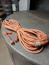 !!! 100 ft JOB CONSTRUCTION SITE POWER EXTENSION CORD 12/3 TWIST LOCK & ADAPTERS