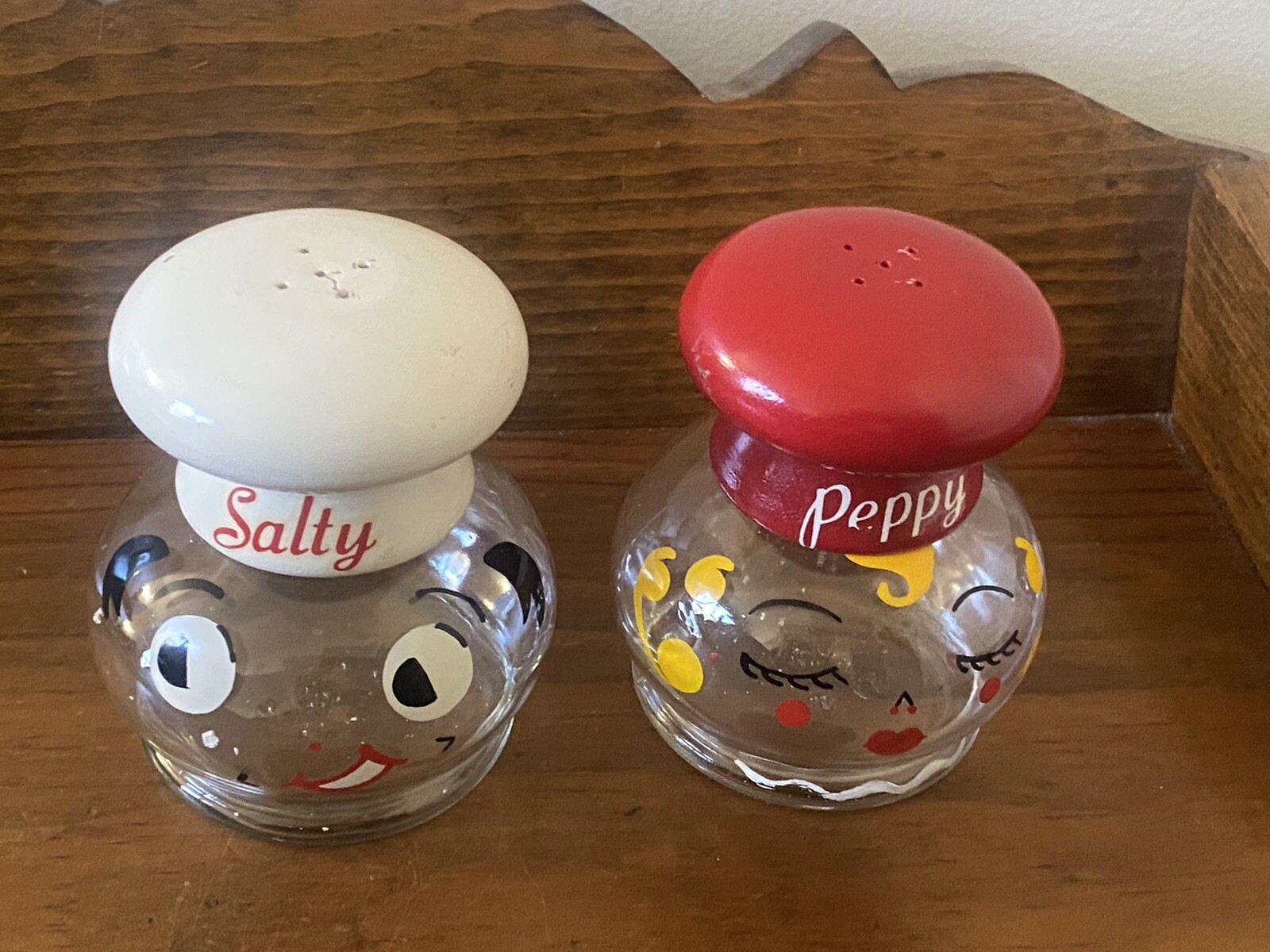 Salty and Peppy Shakers, Antique Salt and Pepper Shakers, TC Wheaton