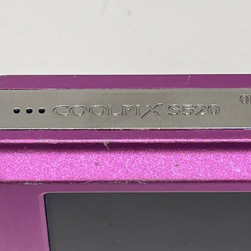 Nikon COOLPIX S520 Magenta 8.0MP Compact Digital Camera English Language Used - Picture 8 of 9