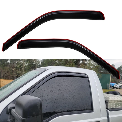 For 1999-2016 Ford F-250 F350 Super Duty In-Channel Rain Guard Window Vent Visor