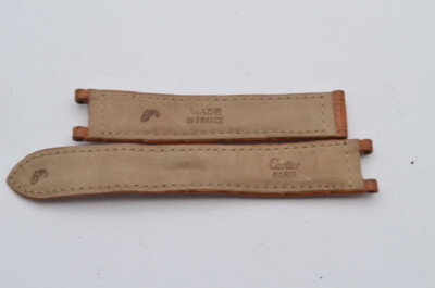 CARTIER PASHA LEDER ARMBAND 18MM FALTSCHLIESSE 16MM NEU 18-16 BRAUN NEU