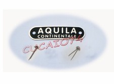 TARGHETTA AQUILA CONTINENTALE PER SELLE VESPA IN ACCIAIO ALTA' QUALITA CON CLIP