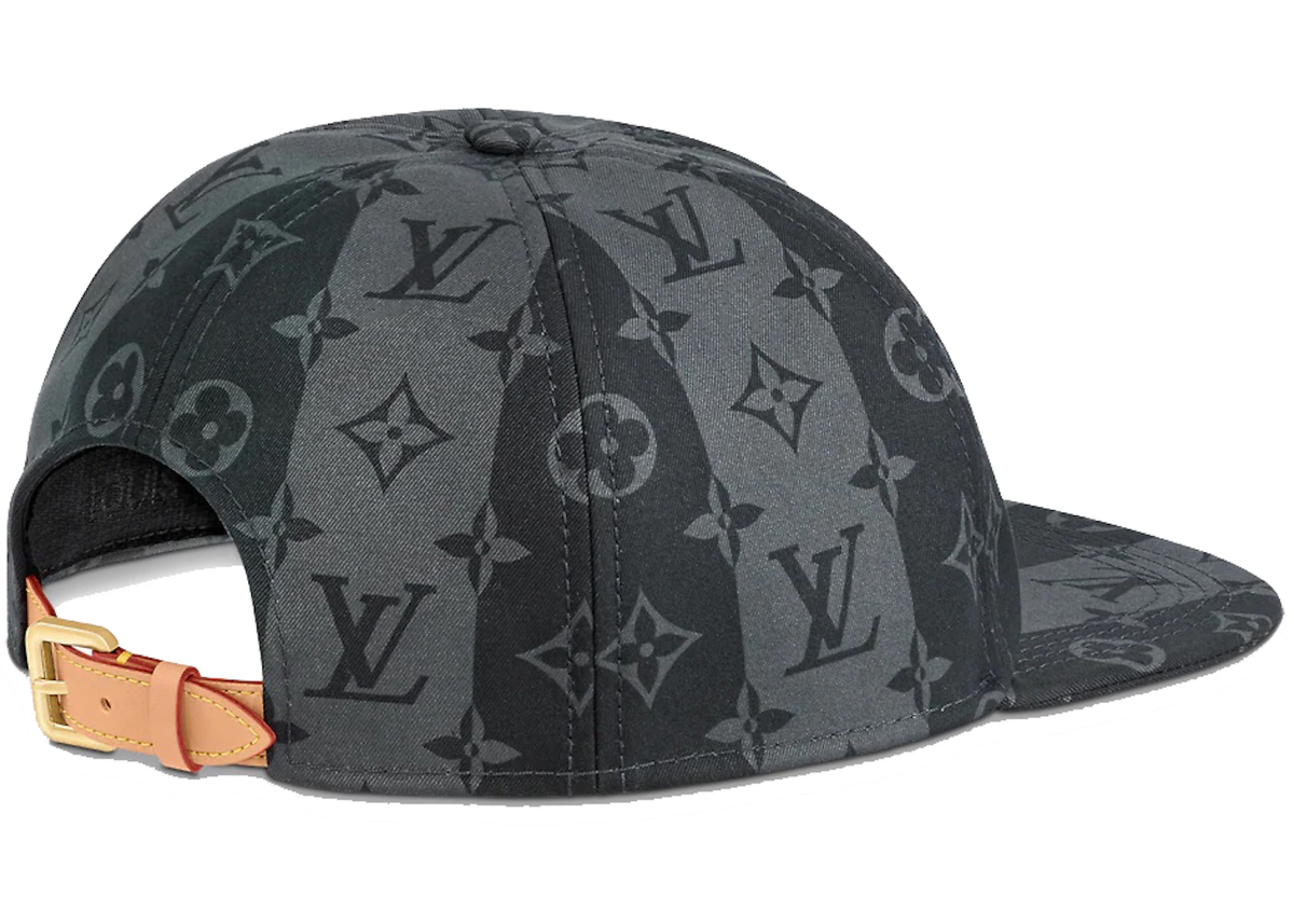 Louis Vuitton Nigo LV Made Black Grey Stripe Logo Sun Cap Baseball