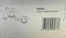 Delta T2751 Dryden Deck Mounted Roman Tub Faucet Trim with Lever Handles