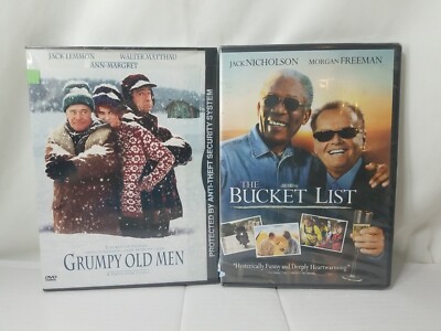 2 Comedy DVDs The Bucket List Jack Nicholson Morgan Freeman & GRUMPY OLD MEN