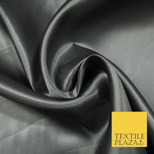 Plain Solid Smooth Shiny Lightweight Poly Satin Fabric Dress Lining Material 58" - Picture 12 of 43