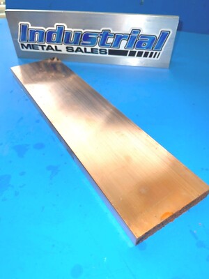110 Copper Flat Bar 1/2'' x 2'' x 11''-Long -- .500'' x 2'' Copper Bus Bar