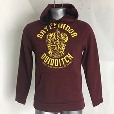 Harry Potter Gryffindor Quidditch Sweater Adult Small Maroon Hoodie Sweatshirt