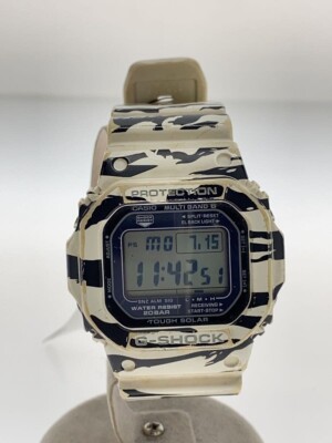 CASIO G-SHOCK GW-M5610BW-7JF White/Black Resin Tough Solar Digital 