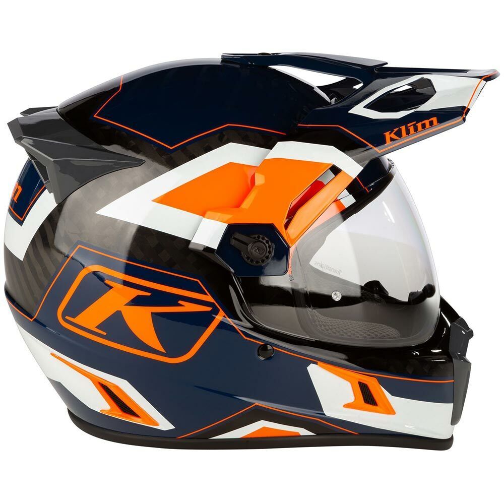 KLIM KRIOS PRO RALLY sorprendente Arancione ADVENTURE CASCO transizioni fotocromatiche